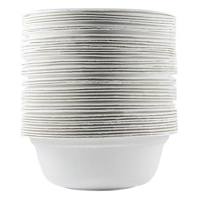 China Eco - Friendly Disposable Food Sugar Cane Bagasse Paper Salad Bowl Round Biodegradable Compostable Bowl for sale