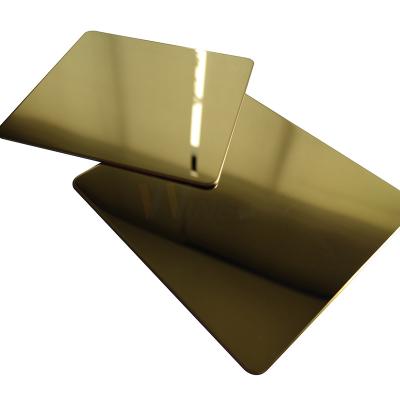 China TP 201 304 316 Zr Brass Gold Mirror Stainless Steel Sheet Ornamental for sale