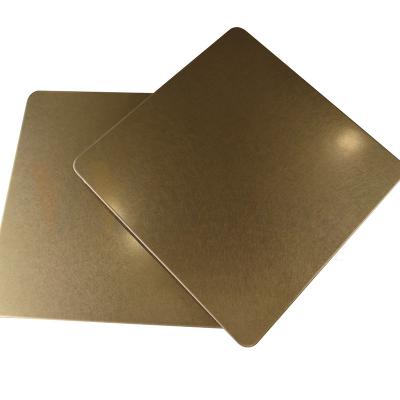 China 1219mm dekoratives Edelstahlblech Champagne Gold Vibration Finish 201 304 316 zu verkaufen