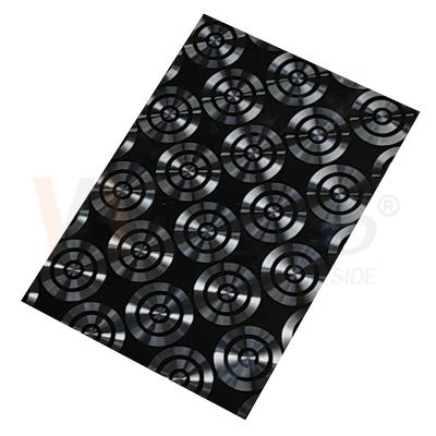 China AISI 201 CD 304 316 que pule la hoja de acero inoxidable ornamental del laser del titanio negro 3D en venta