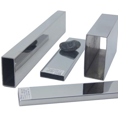 China Gebürstetes dekorativer Höhlen-Edelstahl-rechteckiges Rohr 30mmx10mm Spiegel Inox 40mmx20mm 60mmx30mm SS 201 304 316 zu verkaufen