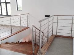 Hairline Stainless Steel Inox Staircase 201 304 316 Handrail Modern Design