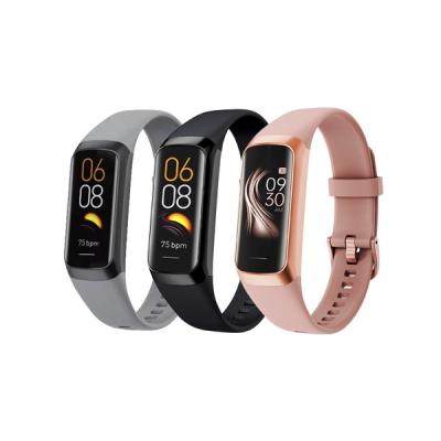 China Dual Screen C60 Smart Wristband Wristband Body Temperature Blood Oxygen Monitor Message Reminder Display WatchSm Wearable Devices Newest Amoled for sale