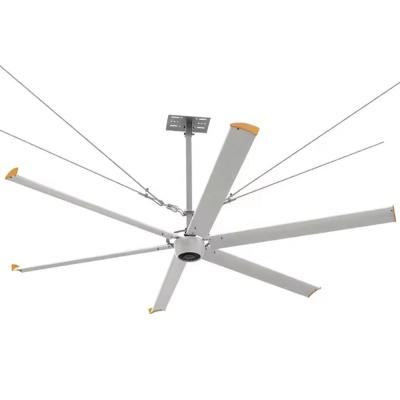 China Aluminum Blade 800m3/h Air Volume Large Industrial Hvls Ceiling Fan with 6 Blades for sale