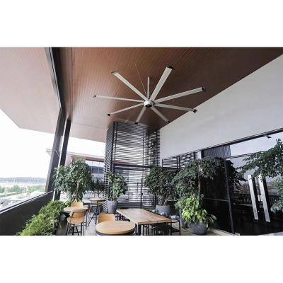 China AMTHI 220V Ceiling Speed 65 RPM Core Motor 12ft Ceiling Fan for Large Warehouse 1200W for sale