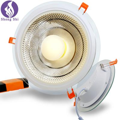 China Best Modern Led Downlights 2021 5W 7W 15W 25Wround White COB SMD Hotel Shopping Malls Ceiling Spot Light Recessed Ceiling Down Lights for sale