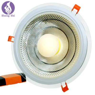 중국 Good Price High Quality Modern 5W7w9w12w15w 25w Round Mini White Aluminum COB Enclosed Ceiling Light Three-color Dimming LED Spotlight 판매용