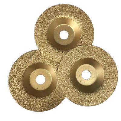 China Quick Removal On Concrete Floors 115mm Vacuum Welded Diamond Cup Wheel Grinding Wheel For Metal Stainless Steel Casting for sale