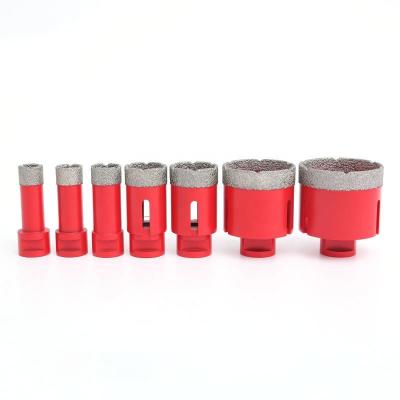 China Diamond Drills Hole Saw Hole Cutter Diamond Drilling Bits Vacuum Brazed Ceramic Industry Brocas Tile and Porcelain Tile Core Drilling Bits for sale