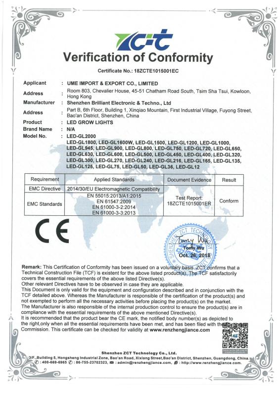 LED CE-EMC - SHENZHEN RIKO INDUSTRIAL CO., LTD