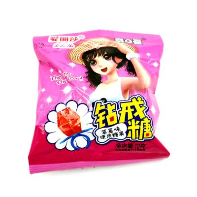 China 12g Strawberry Flavor Hard Ring Sugar Candy Stick for sale