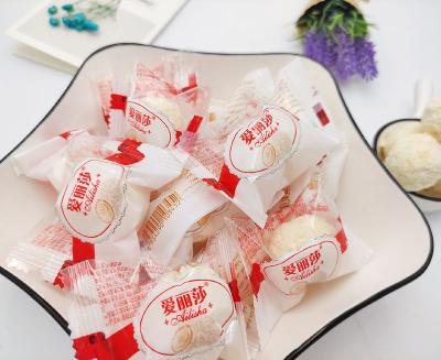 China white coconut chocolate with milk cream filled BALL for sale