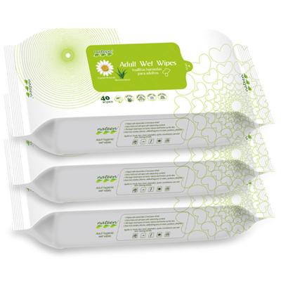 China Wpies Skin Care Wholesale Soft Pure Water Adult Wet Cleansing Cloths With OEM for sale