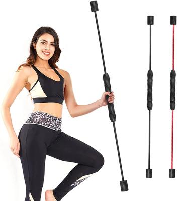 China Vibrating Elastic Training Rod Gym Flexi Bar Elastic Fitness Body Fit Exercise Bar Home Exercise Workout Bungee Stick for sale