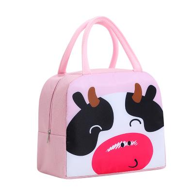 China Lady Cartoon Tote Lunch Bag Insulated For School Kids Cooler Bag Lunch Box Food Container Carry Cooler For Kids for sale