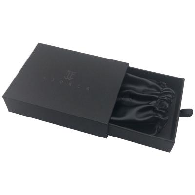 China Recyclable Logo Printed Gift Velvet Packaging Custom Jewelry Box for sale