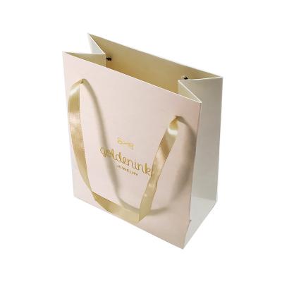 China Recyclable Custom Logo Packaging Gift Jewelry Paper Bag For Jewelry for sale