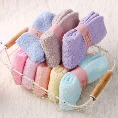 China Quick Delivery Children's Bed Socks Anti-Fault Cozy Home Girl Fluffy Microfiber Thick Socks for sale