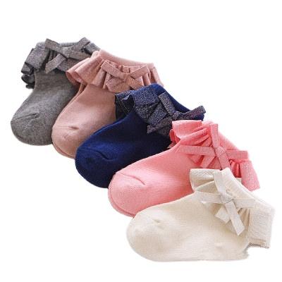 China Custom lace baby kids cotton breathable QUICK DRY cute comfortbale girl socks for sale