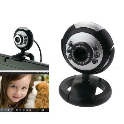 China NEW model six ligght usb webcam camera support ring light 720p and 1080p usb webcam for pc six light usb webcams for sale