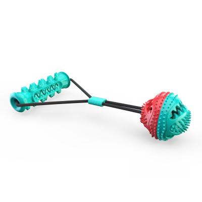 China Durable High Quality Viable Ball Bite Training Cord Dog Ball Training Traction Dog Toy for sale