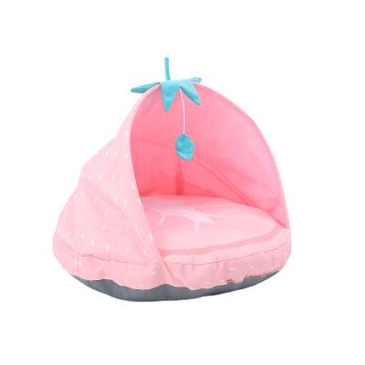 China Summer Viable Nest Watermelon Universal Four Seasons Cat Bed Cat House Pet Kennel Protective Tent for sale