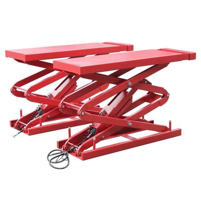 China 3.5T Underground Concealment Type Portable Inground Scissor Car Lift Mid-Rise Scissor Crane Car Lift for Home Garage 3500kg for sale