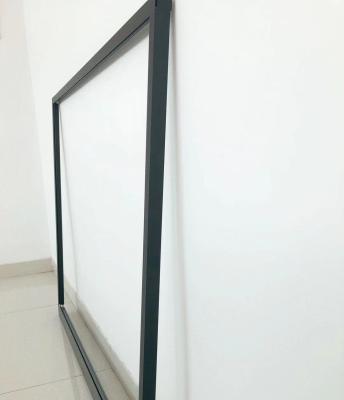 China door & Big window sale aluminum alloy frame sandblasted oxide matte black aluminum profile smart blackboard frame for sale