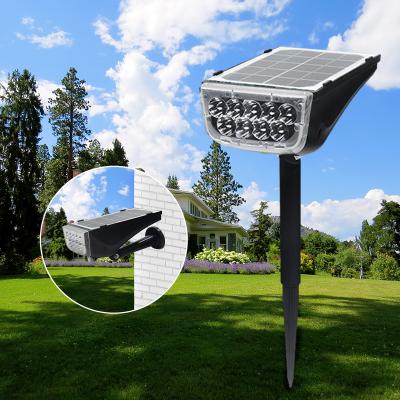 China Waterproof Solar Powered Garden Wall Lights Energy Saving Solar Landscape Spotlights for sale