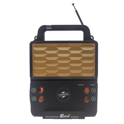 China LED Flashing Light Solar Powered High Quality FM Radio Wireless Portable Speaker for sale