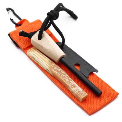 China Pocket Camping Tool Fatwood Stick Flammable Material Waterproof Emergency Ferro Wooden Rod Fire Making Kit For Outdoor Survival for sale