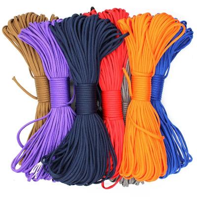 China Durable 7 Strand 4mm Thick Custom Paracord Emergency Mountaineering Camping Tent Parachute Outdoor Rise Rope for sale