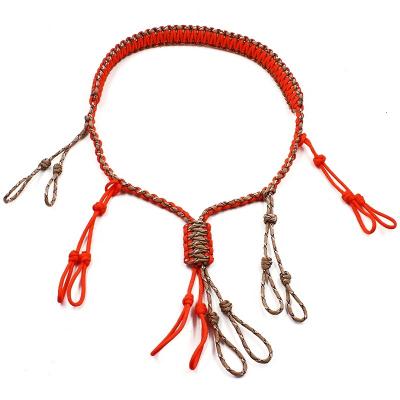 China 12 Rope Adjustable Duck Call Lanyard Custom Paracord from Wholesale Nylon 550lbs Para Loop Maker Hunting Call Lanyard for sale