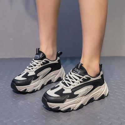 China Thick-soled daddy shoes autumn 2021 new women's shoes all-match non-slip increased casual sports women's shoes for sale