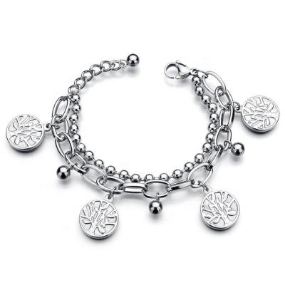 China High Quality Fast Delivery Tree Of Life Charm Bracelet New Arrival Stainless Steel Pendant Jewelry for sale