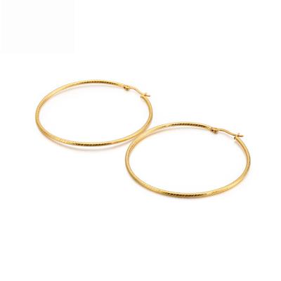 China Classic 30mm 40mm 50mm 60mm Exaggerate Circle Hoop Earrings Brincos Simple Part Around Loop Earrings For Women Jewelry for sale