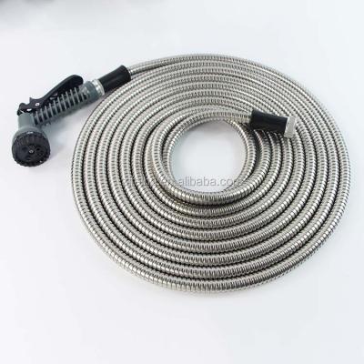 China Adjustable Flexible Garden Hose 304# Stainless Steel High Pressure Garden Hose for sale