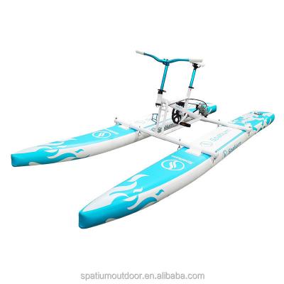 China Warter Sports New Fashionable Spatium Inflatable Floating A Sea Cycle Water Seated Bike For Sale for sale