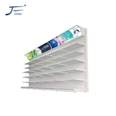 China Supermarket cosmetics and skin care product double sided display rack for sale