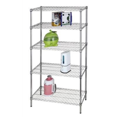 China Custom Adjustable Stainless Steel Kitchen Restaurant Shelf Wire Shelving Workable Storage Rack for sale