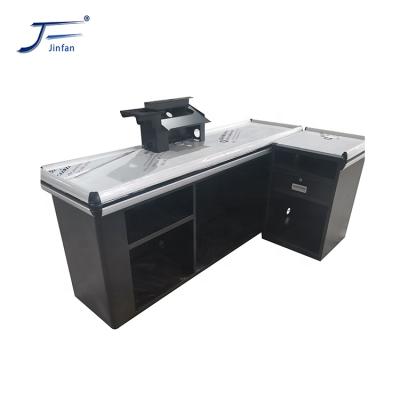 China Factory direct supermarket design store rush checkout cashier counter JF-CW058 for sale