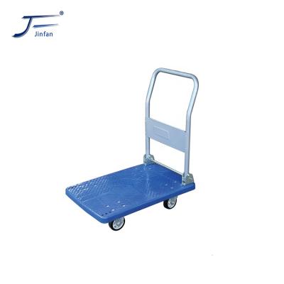 China Plastic Folding Platform Hand Trolley Cart Folding Truck For Warehouse for sale