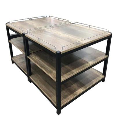 China Mordern promotion booth counter display stand bable top multilayer solid board for supermarket and store for sale