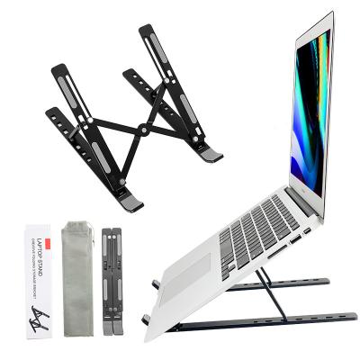 China Hot Selling Adjustable Cheap Folding (Height) Adjustable Aluminum Laptop Stand Portable Stand for sale