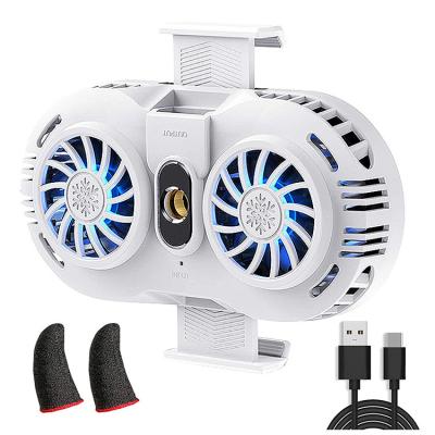 China Mini Gaming Radiator Pad Phone Cooling Radiator Adjustable Mobile Phone Warm Stand With Fan for sale