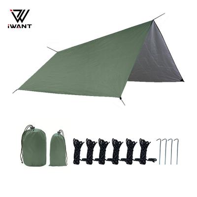 China Hot Outdoor Camping Tent Multi-person Waterproof Sun Canopy Sunshade Canopy Square Camping Tent for sale