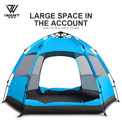 China Extended Type Double Layer Automatic Waterproof Roof Top Family Tent Outdoor Camping Tent for sale