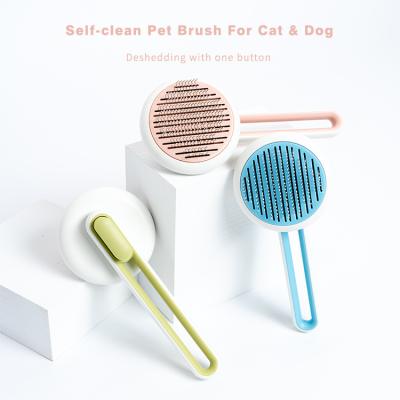 China Pet Grooming Stabilized Feeds Dog Deshedding Comb Dog Grooming Tool Pet Comb Pet Hair Remover Stored for sale