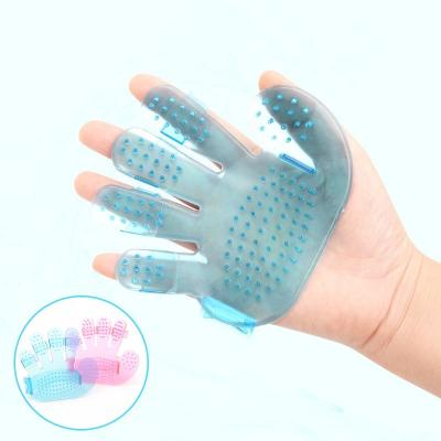 China Stocked Five-finger Bath Massage Brush Pet Bath Brush Beauty Supplies Stabilized Pet Bath Massager Brush for sale