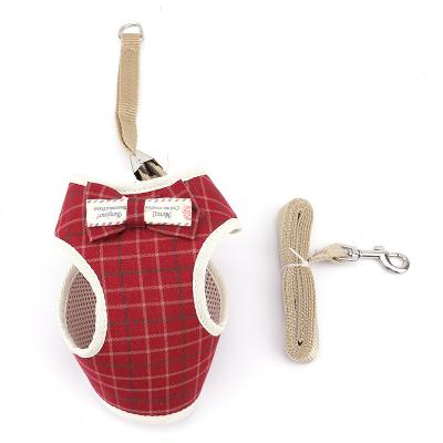 China Stored Pet Supplies New Dog Vest Small Dog Leash Pet Harness Set for sale